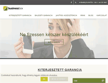 Tablet Screenshot of businessbox.hu